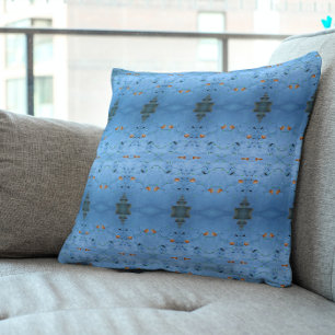 Blåasiatiskt orientaliskt kusthav (sommarhavet) i  kudde