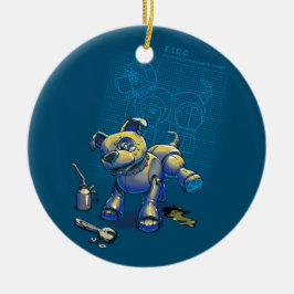 Blåavtryck för en Bestie Julgransprydnad Keramik