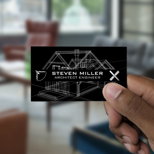 Blåavtrycksschema | Architect Verktyg Visitkort (Skapare uppladdad)