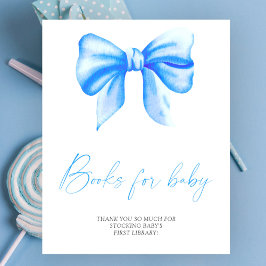 Blåbåge - bokar för baby poster