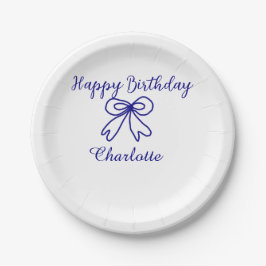 Blåbåge CUTIE ADD NAMN BABY grattis på födelsedage