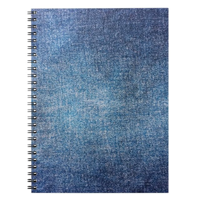 Blåbakgrund, struktur-bakgrund, denim jeans. D Anteckningsbok (Framsidan)