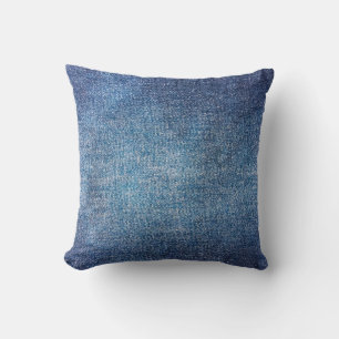 Blåbakgrund, struktur-bakgrund, denim jeans. D Kudde