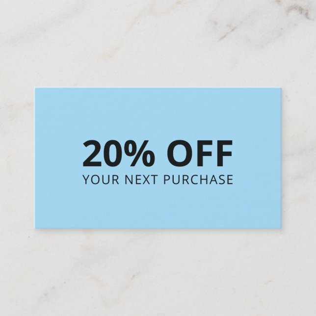 Blåbakgrund Visitkort (Framsida)