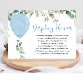 Blåballong Eucalyptus Greenery visning dusch Tilläggskort