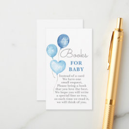 Blåballonger Bokar för Pojke Card Tilläggskort