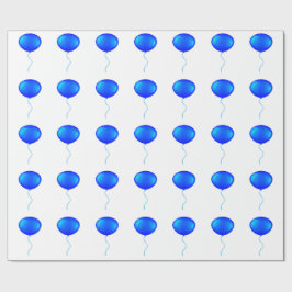 Blåballongomformning Papper Presentpapper