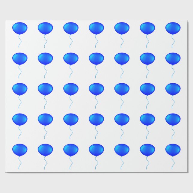 Blåballongomformning Papper Presentpapper (Platt)