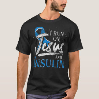 Blåbältet i Springa om Jesus och insulindiabetes A T Shirt