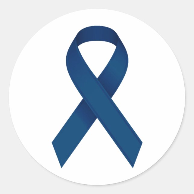 Blåband Runt Klistermärke (Framsida)