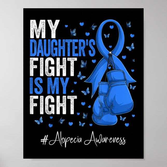Blåbandsdottern Alopecia Awareness Poster (Framsidan)
