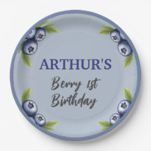 Blåbär 1-årsdagen pojke första