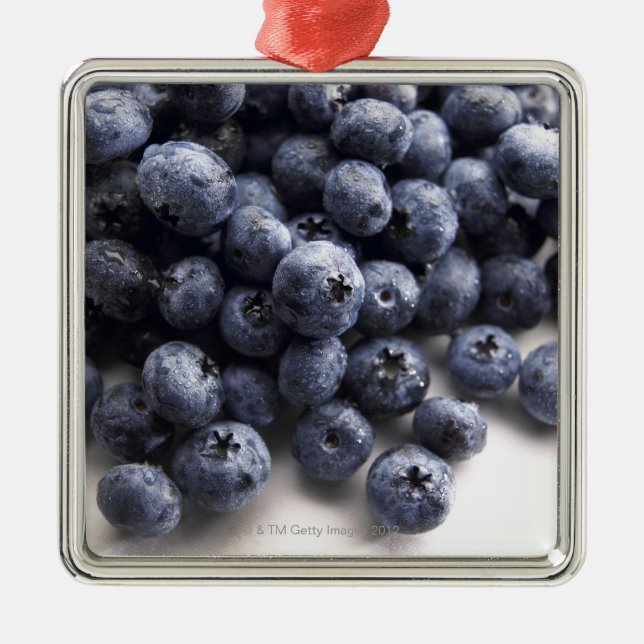 Blåbär 2 julgransprydnad metall (Framsidan)