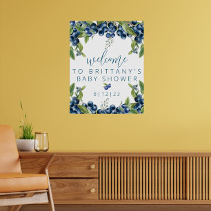 Blåbär, babyskor Poster