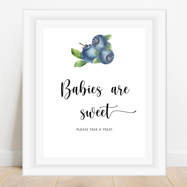 Blåbär - bebisar är söta  poster (Skapare uppladdad)