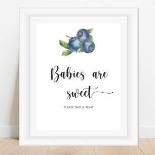 Blåbär - bebisar är söta poster