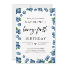 Blåbär Berry Sweet 1st First Birthday