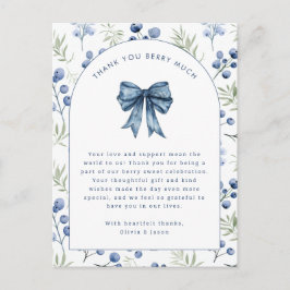 Blåbär Berry Sweet Baby Tack vykort