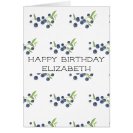 Blåbär Blåbär Fresh Berries Fruit Fresh Berries Hälsningskort