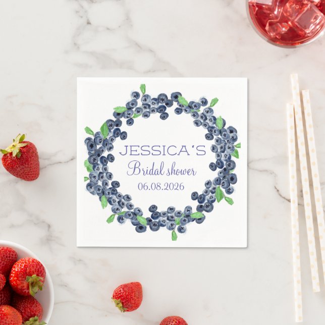 blåbär blåbär Möhippan Party Pappersservett (Insitu)