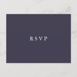 Blåbär | Blommig Bröllops RSVP MATVAL Inbjudan Vykort