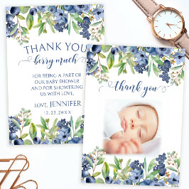 Blåbär blommigtens babyduschfoto tack vare dina ko