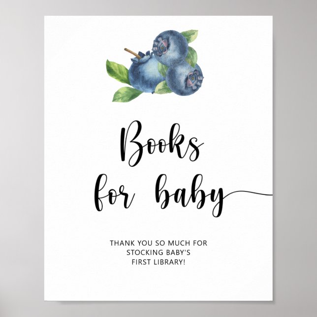 Blåbär - böcker för bebis poster (Framsidan)