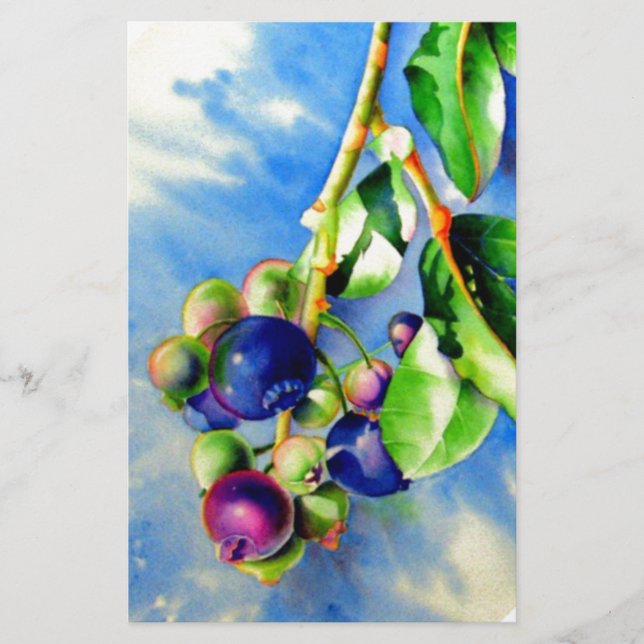 Blåbär Brevpapper (Framsida)