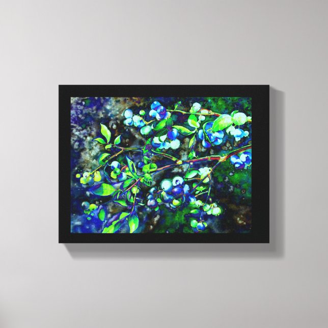 Blåbär Canvastryck (Framsida)