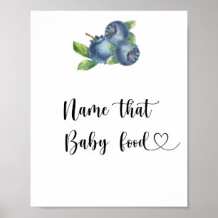 Blåbär - döp det där barnmaten poster