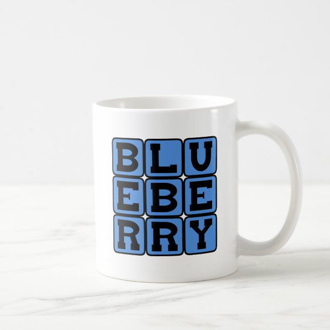 Blåbär, frukt kaffemugg (Höger)