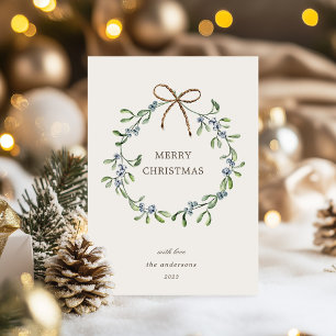 Blåbär, God jul-kort för Elegant av andedräkt Julkort