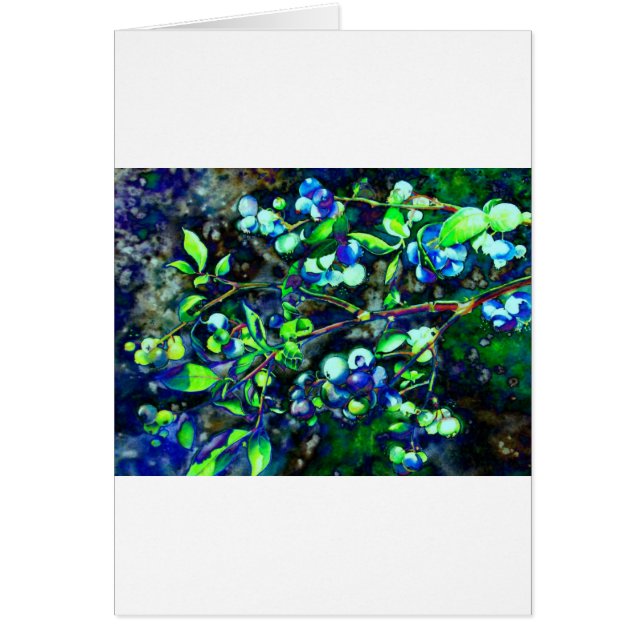 Blåbär Hälsningskort (Framsidan)