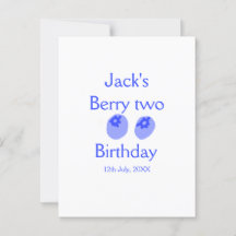 Blåbär i Berry 2 år Lägg till namn-datumbarn eller