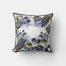 Blåbär i ram dekorativ kudde