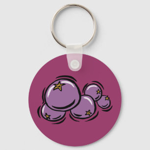 Blåbär Keychain (MÖRK) Nyckelring
