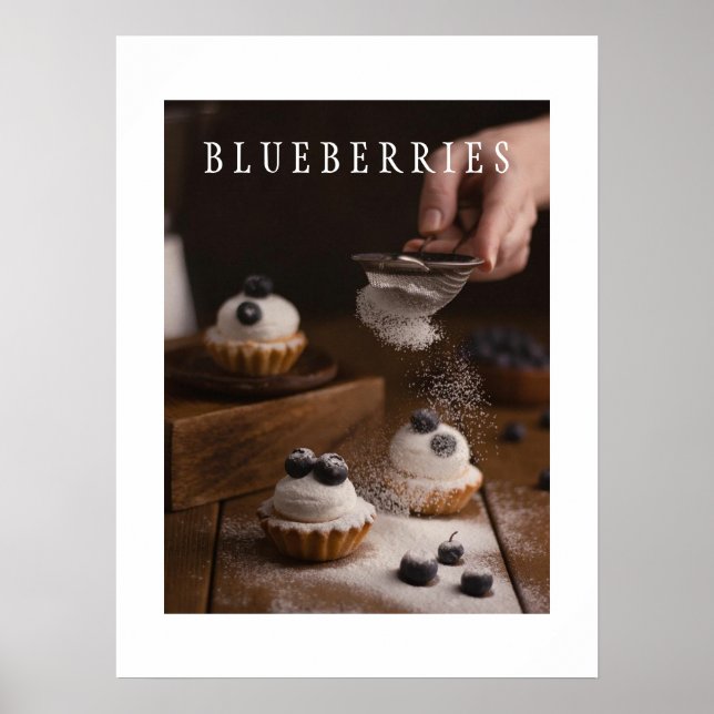 Blåbär Kökskonst Poster (Framsidan)