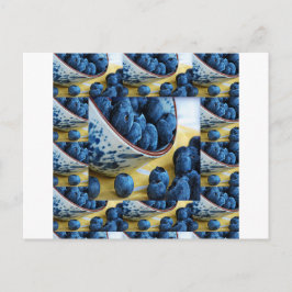 Blåbär, köksmästare, sallad med cuisine vykort