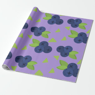 blåbär mönster presentpapper