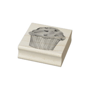 Blåbär MUFFIN Breakfast Food Bakgoods Berry Stämpel