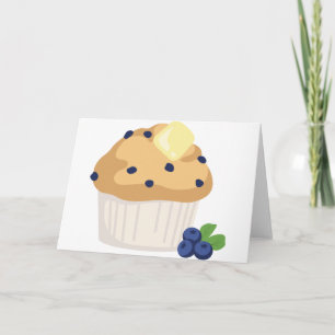 Blåbär Muffin Kort