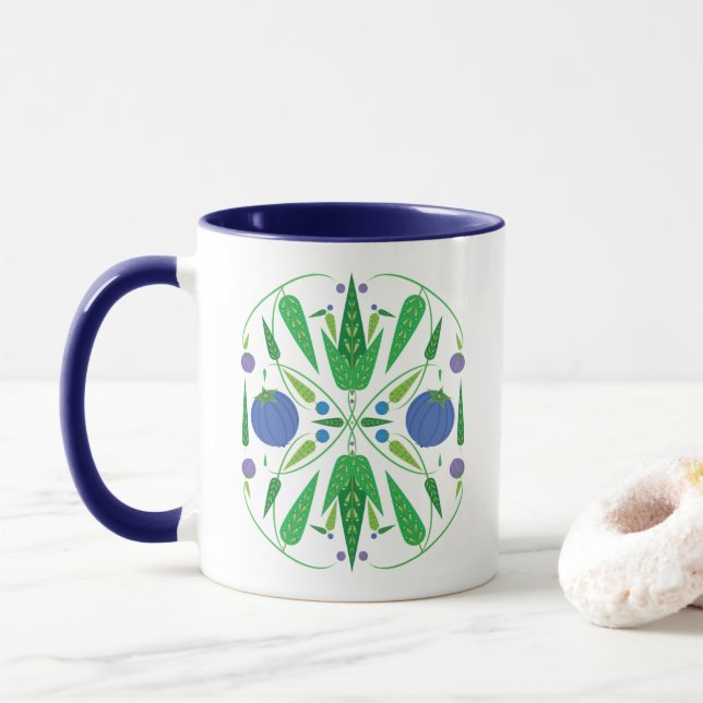 Blåbär Mugg 11oz. (Med munk)