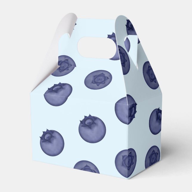 Blåbär naturligt. Ripe tasty blåbär Presentaskar (Framsidan Sidan)