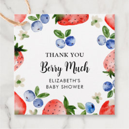 Blåbär och jordgubbar, Tack Gåvor Etiketter