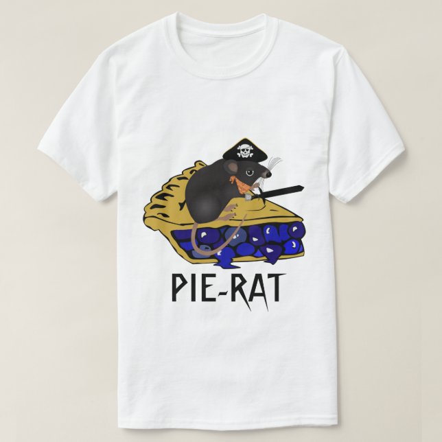 Blåbär Paj-Råtta Tee (Design framsida)