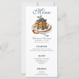 Blåbär Pancakes Breakfast Menu