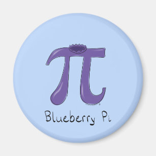 Blåbär Pi Cute Math Pi Day Magnet