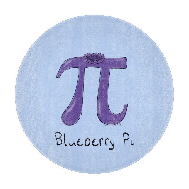 Blåbär Pi Cute Math Pi Day Paj (Framsidan)