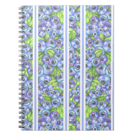 blåbär rand anteckningsbok