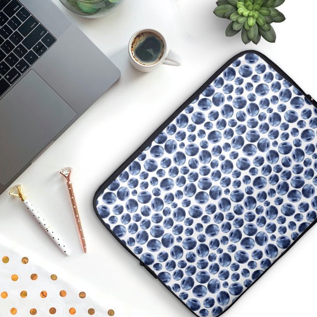 Blåbär Skriv ut Frukt Mönster Laptop Fodral (Blueberry Pattern Laptop Case)